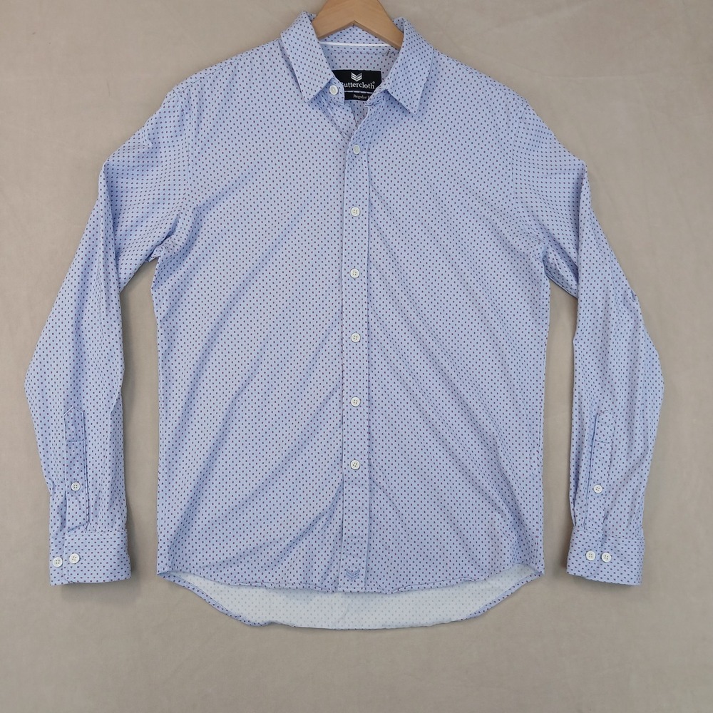 Butter Cloth Small Mens Shirt Button Up Long Sleeve 20x26 Logo
